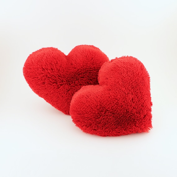 heart stuffed pillow