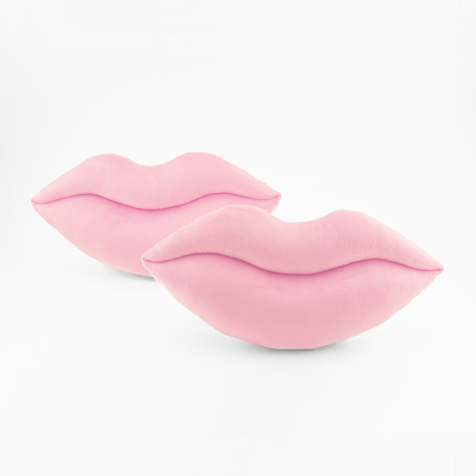 Baby Pink Lip Shaped Pillow Soft Plush Cuddle Smooch Valentine Etsy