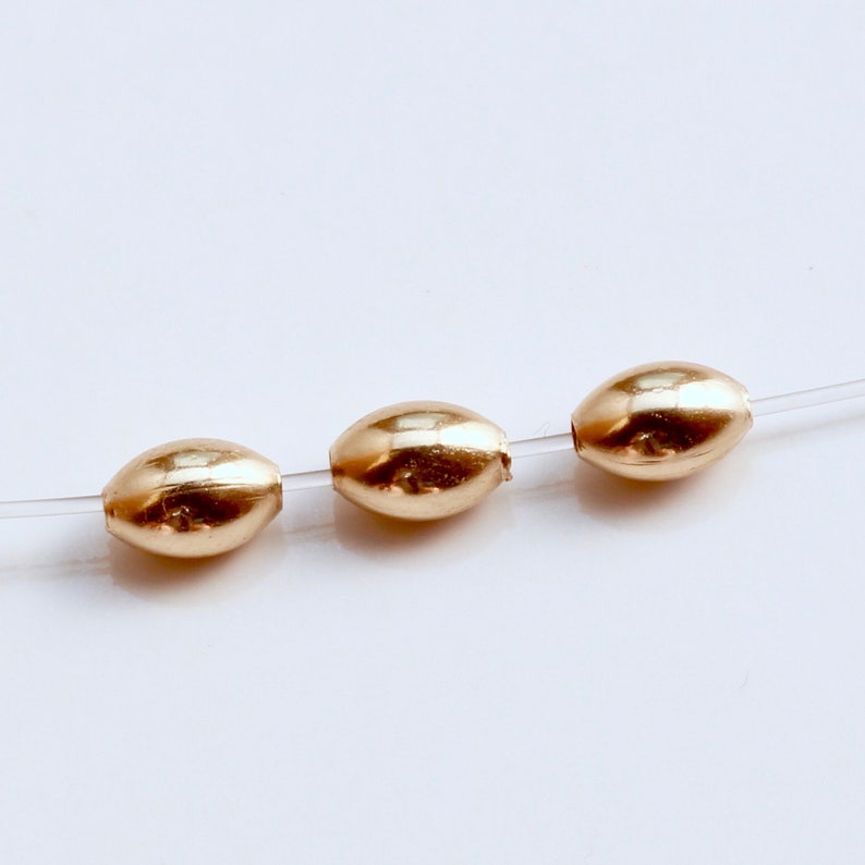 5mm GoldFilled Rice Beads Small Oval Bead for Jewelry Etsy