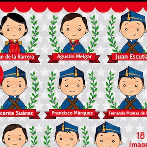 Junge Helden Clip art, aus der Schlacht von Chapultepec, Mexiko Clipart, Kinder, Schulillustrationen, GrafikSet 106