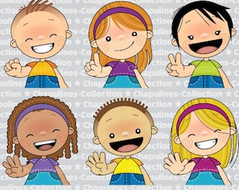 Numbers with fingers clipart 0 to 10 Set 041