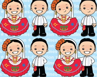 Quintana Roo Mexico Clipart Set 256