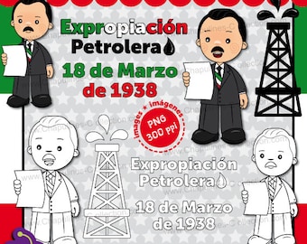 Clipart Mexican Oil Expropriation Set 124