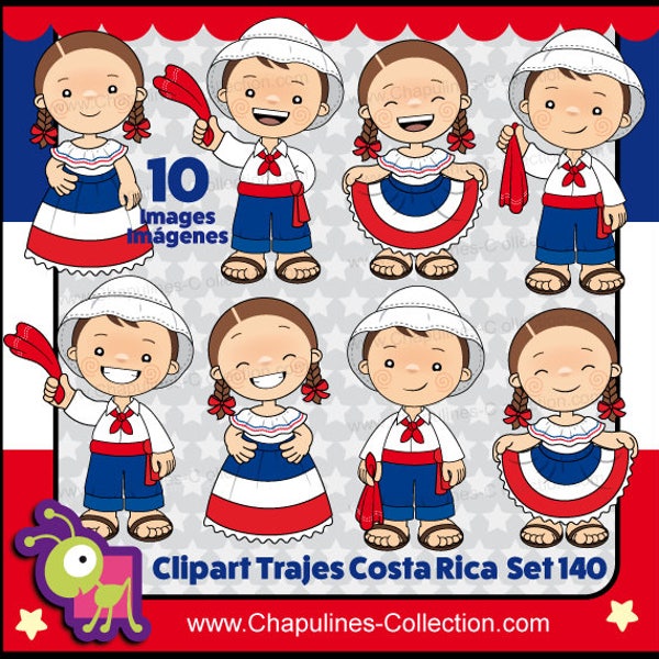 Clipart Costa Rica, imágenes PNG, Set 140