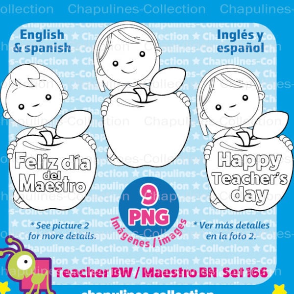 Teacher's Day Clipart, Teacher Appreciation Day, apple clipart, kids, PNG images Set 166