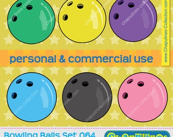 bowling ball clipart, commercial use, bowling scrapbooking, graphics, bowling PNG set 064