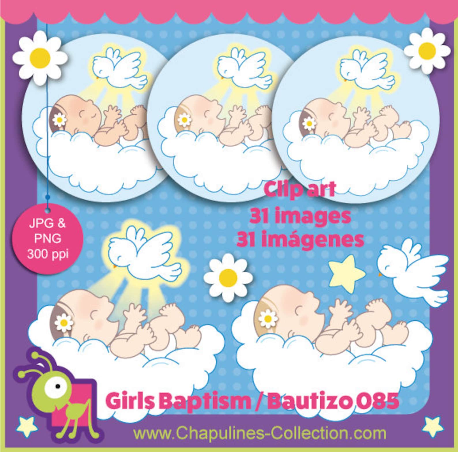 Bordes De Dibujos Para Bautizo De Niña Para Poner Recuerdos