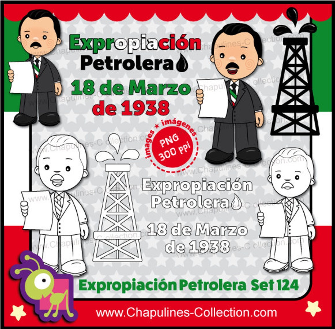 Clipart Expropiación Petrolera en México Set 124 - Etsy España
