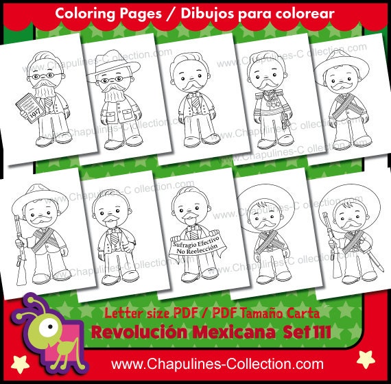 Mexican Revolution Day Clipart Black and White and Coloring - Etsy UK Mexican Revolution Day Clipart Black and White and Coloring - Etsy UK