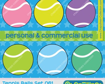 Tennis ball clipart, commercial use, tennis scrapbooking, graphics, tennis PNG set 061
