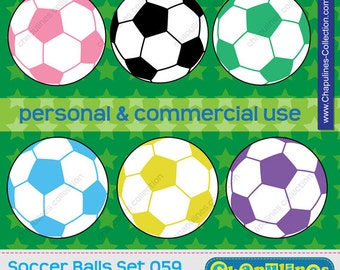 Soccer ball clipart, commercial use, soccer scrapbooking, soccer ball graphics, football soccer ball PNG set 059