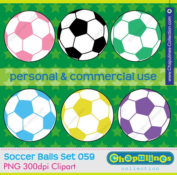 Soccer ball clipart, commercial use, soccer scrapbooking, soccer ball graphics, football soccer ball PNG set 059