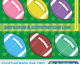 Football ball clipart, commercial use, football scrapbooking, football ball grapfics, Football ball PNG set 060