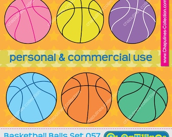 Basketball ball clipart, commercial use, basketball scrapbooking, basketball graphics, PNG set 057