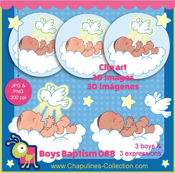 60 Di Sconto Bambino Ragazzi Battesimo E Colomba Clipart Per Etsy