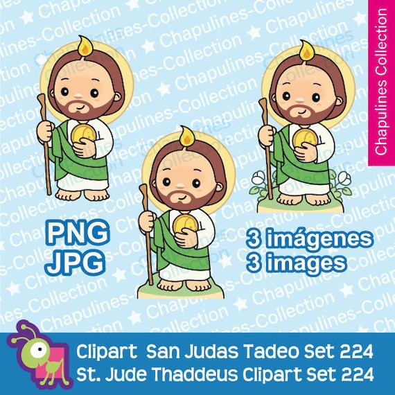 Clipart St. Jude Thaddeus Set 224 - Instant Download