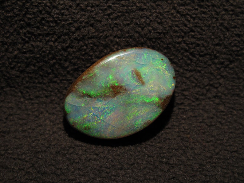 Andamooka Painted Lady Opal With Bright Rainbow Colors Great Etsy