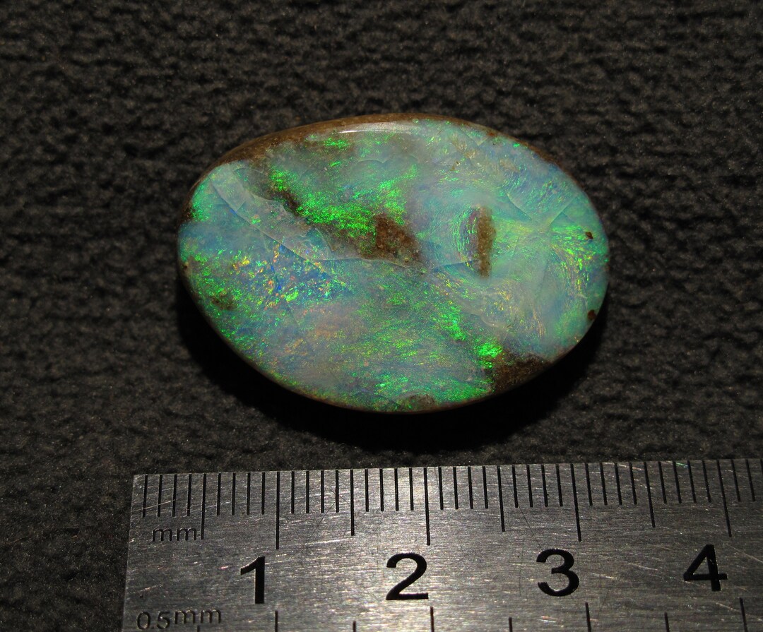 Andamooka Painted Lady Opal With Bright Rainbow Colors Great Pendant