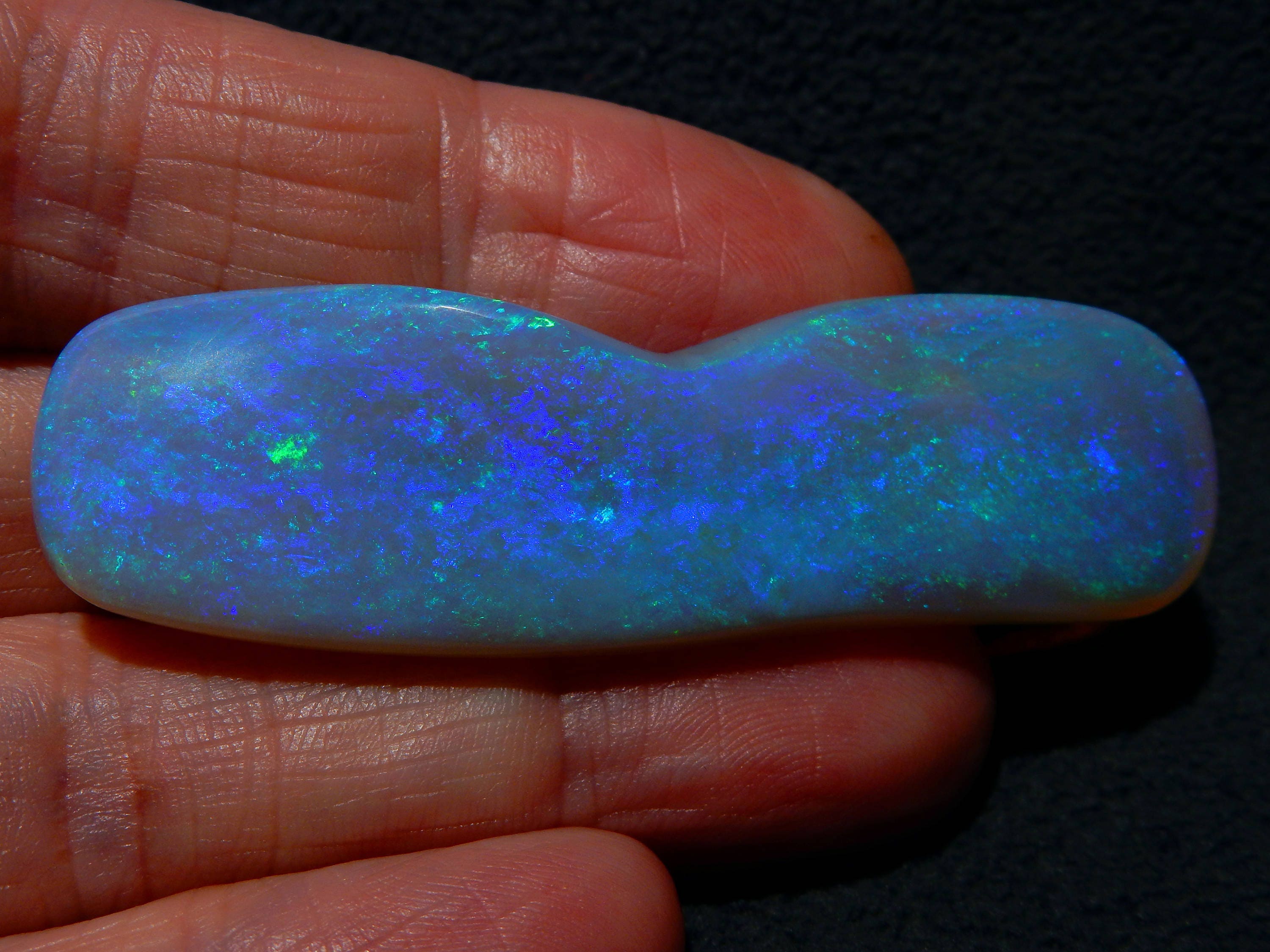 Huge Andamooka Australian Opal Beautiful Bright Azure Blue and Etsy