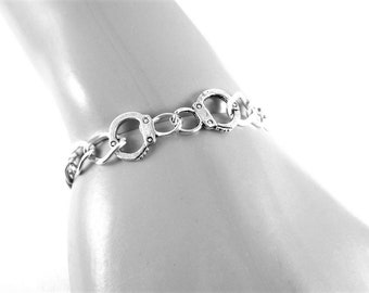 Montip Lynn Handcuffs Freedom Anklets Link Chain Women Bohemian Ankle Bracelet Leg Barefoot Party Jewelry Silver