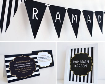 Printable Ramadan Decoration Set (Boutique) Islamic Design,