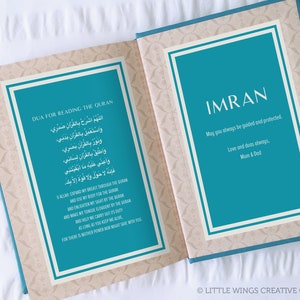 English Translated Rainbow Quran, Arabic Script with English Translation, Personalised Coloured Quran Islamic Gift, Eid gift image 5