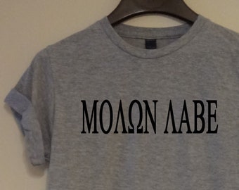 Molon Labe T Shirt Etsy