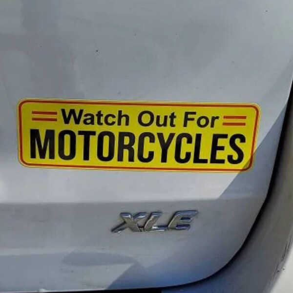 Watch for Motorcycles Decal Etsy