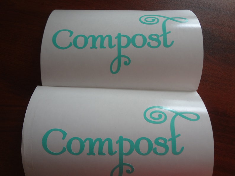 2 Compost Decal Label Organic Farm Batch Composting Farming Vinyl Sticker Bucket Container Trash Bin Can Garden Gardener Green Thumb Gift image 8