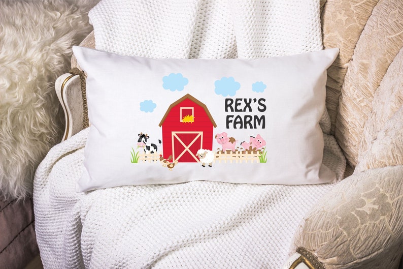 Granja Pillowcase niños niños niñas regalo vaca cerdo oveja | Etsy