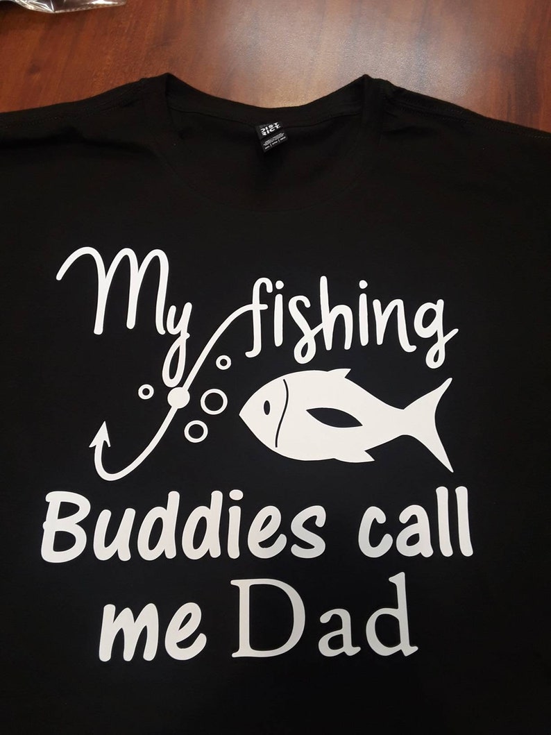 Download My Fishing Buddies Call Me Dad T shirt Grandpa Men's Shirt | Etsy