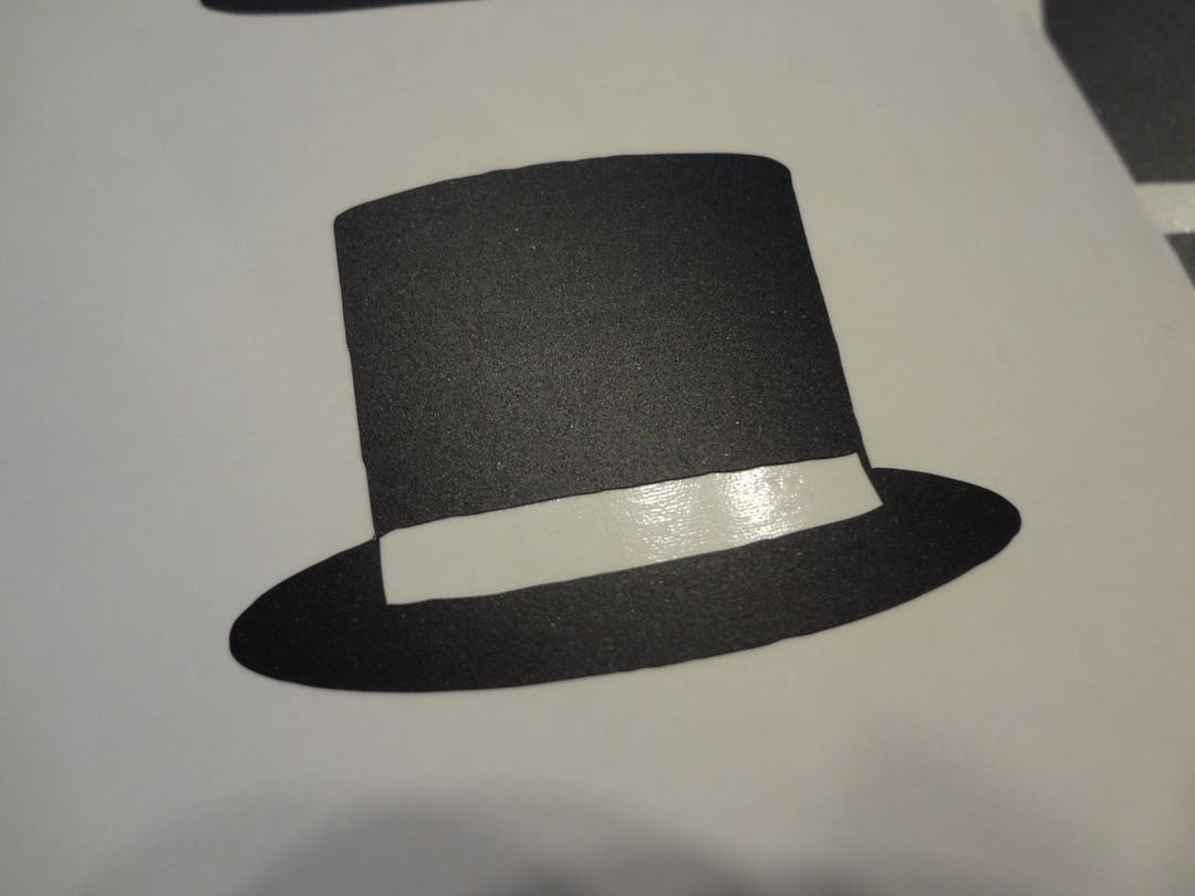 Top Hat Decals: 20 Self Adhesive Stickers, Party Decor - Etsy