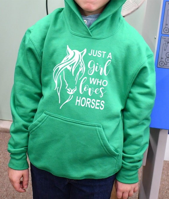 Horse hoodie girl sale