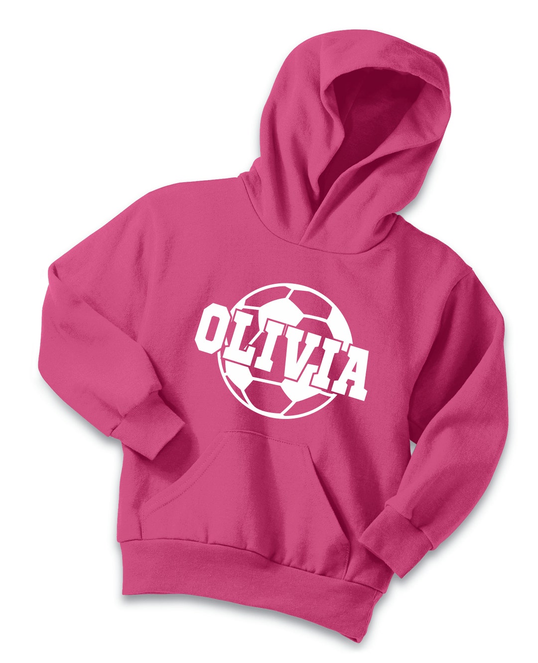 Custom Soccer Hoodie Shirt Name Team Girls Tshirt Boys Youth Soccer