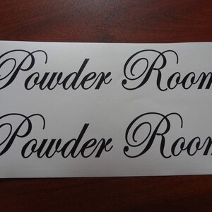 Powder Room Decal - Business Restroom Sign - Set of 2 - Etsy