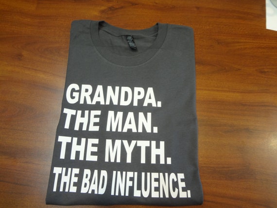 Mens Grandpa The Man The Myth The Bad Influence T-Shirt T-Shirt Mens Grandpa The Man The Myth The Bad Influence T-Shirt T-Shirt