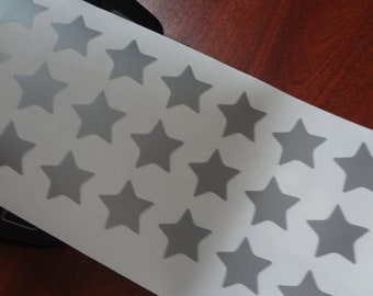 50 Star Decals One Inch 1 Sticker Peel & Stick Self Adhesive Wall Balloon Cup Hat Envelope Party Decor Announcement Weddings Birthday Event
