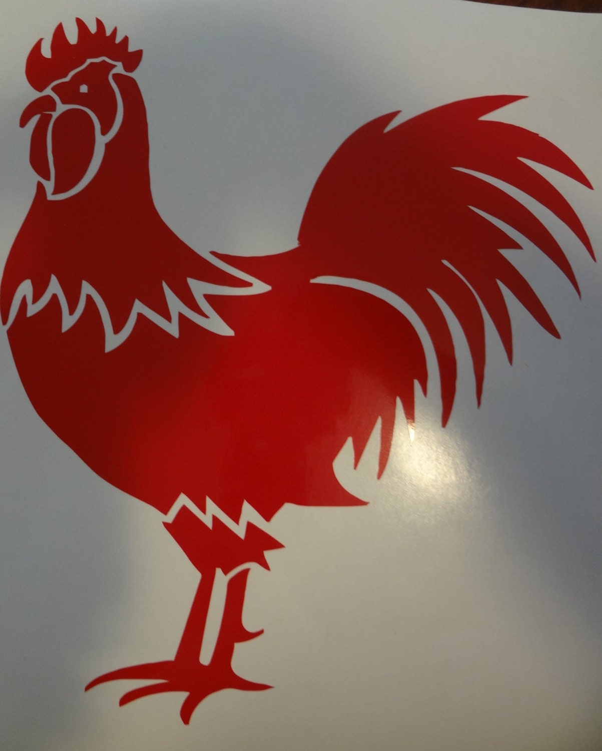 2 Rooster Wall Decal Chickens Chick Kitchen Decor Room Country Etsy