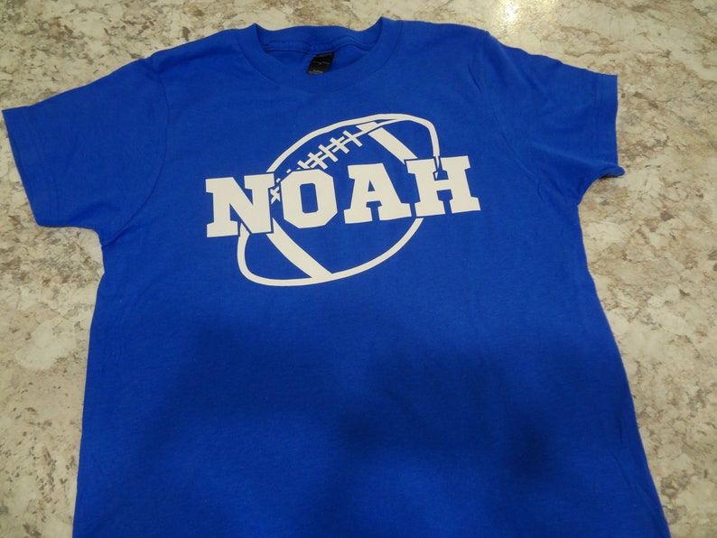 Custom Football Shirt Name Team Boys Girls Youth Short or Long Etsy