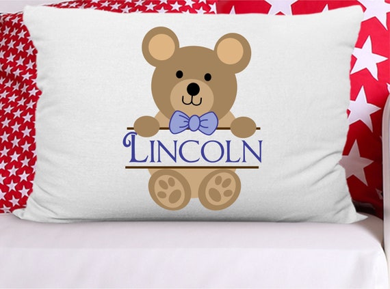 teddy bear pillow case
