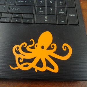 Octopus Decals: Set of 3 Vinyl Stickers for Laptop, Mugs, and Decor