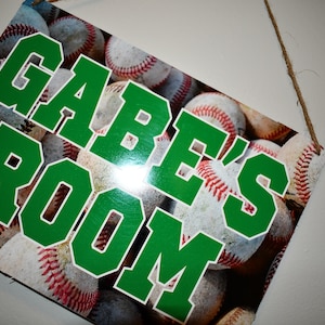 Personalized Baseball Name Sign: Custom Team Wall Decor