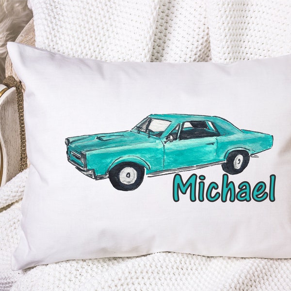 Vintage Car Pillow Etsy
