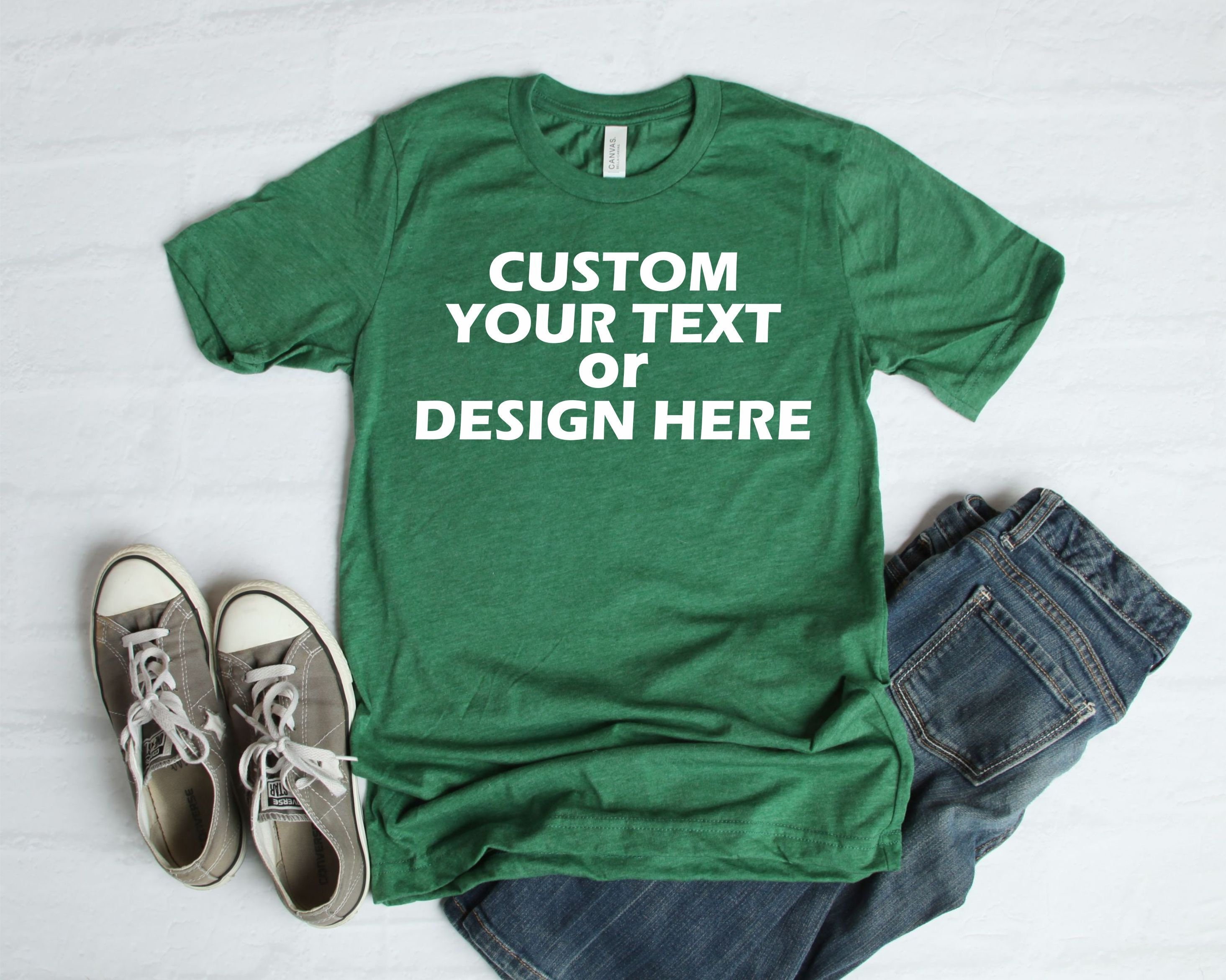 Custom T-shirt With Saying Personalize Add Your Own Words Text | Etsy