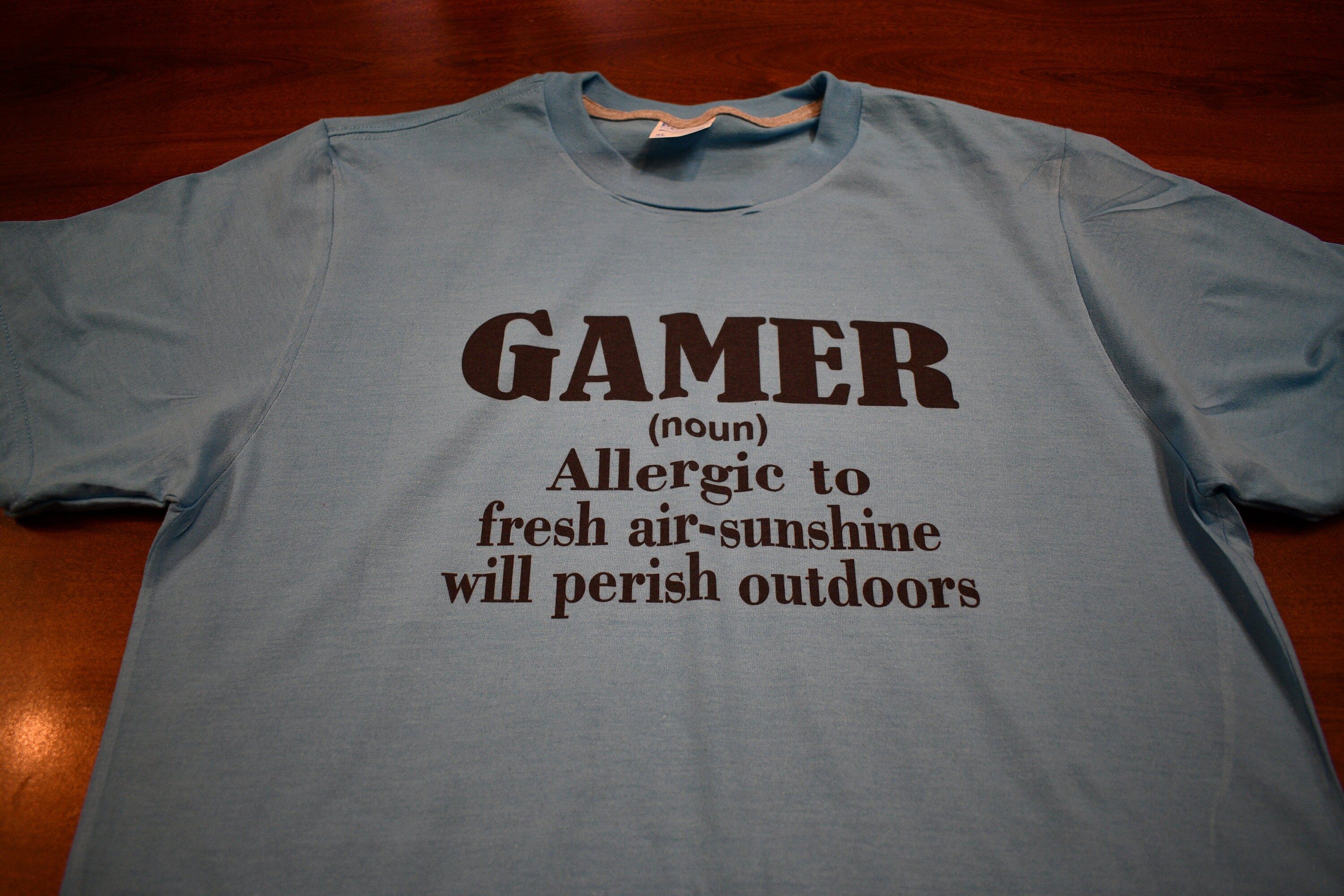Gamer Noun Allergic to Fresh Air Sunshine T shirt Youth Kids Etsy