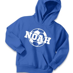Personalized Soccer Hoodie: Custom Name & Number Team Shirt