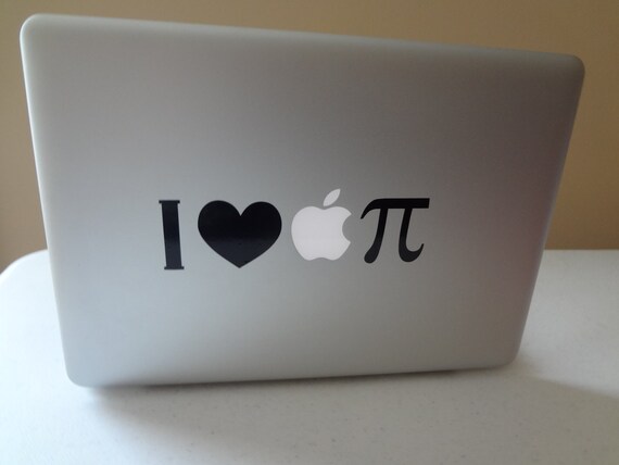 i love apple pie macbook sticker