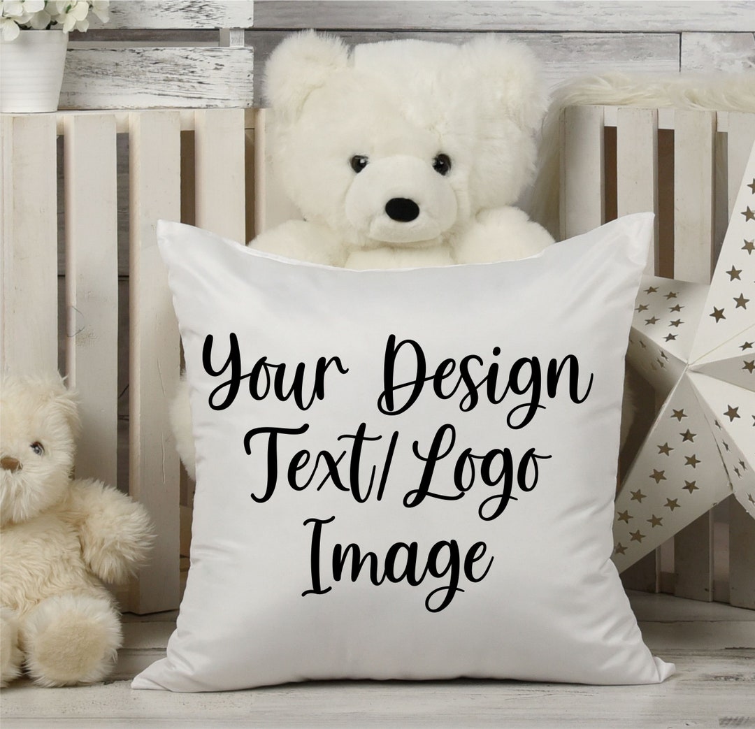 Custom Text/image Pillow Cover, Personalized Photo Gift (14x14) - Etsy