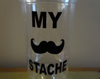 2 My Stache Decal For Jar Storage Box Label Mustache Homemade Candy Cookies DIY Women's Food Do It Yourself Men's Gift Best Friend Container