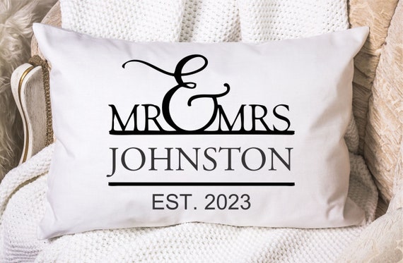 Bride and groom pillowcases hot sale